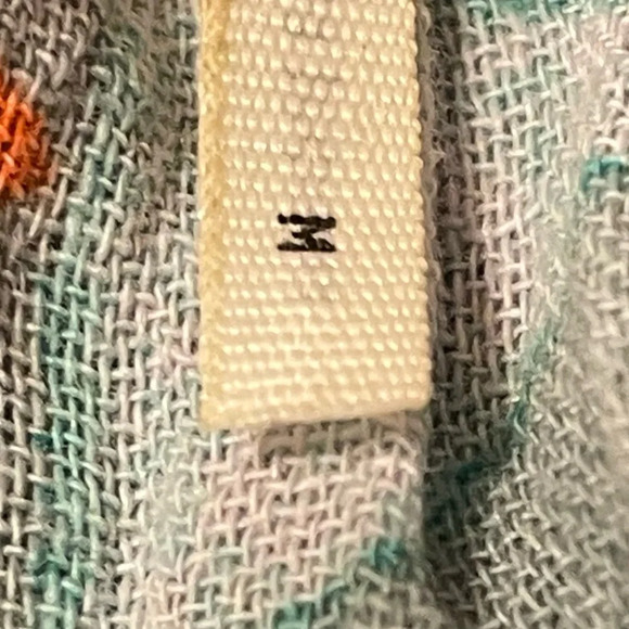 FEATHERBONE by ANTHROPOLOGIE Demetria Off the Shoulder Top in Orange Motif - Picture 7 of 8